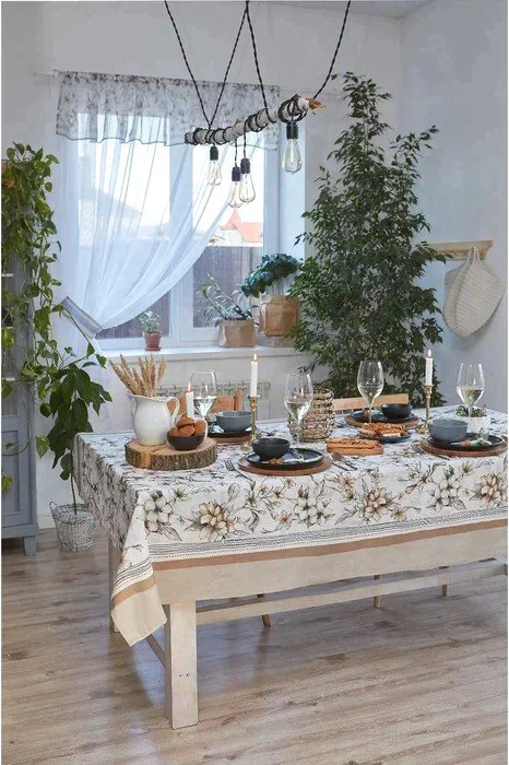 Скатерть "Этель" Floral mood 180х147 см, 100 % хлопок, репс 210 гр/м2