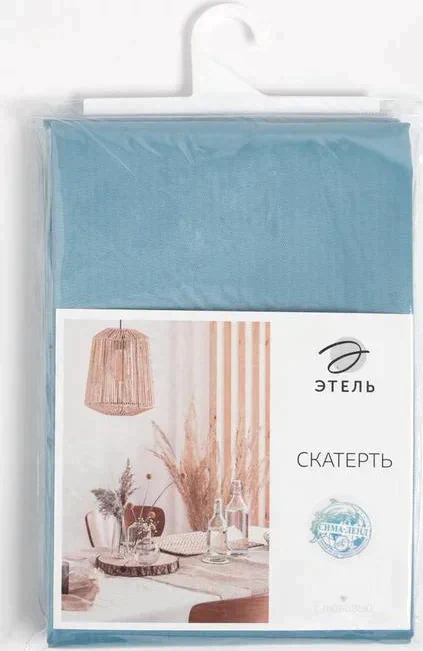 Скатерть Этель Elegance 150*180 +/-3см, цв.серо-синий, пл. 192 г/м2, хл с ВГМО