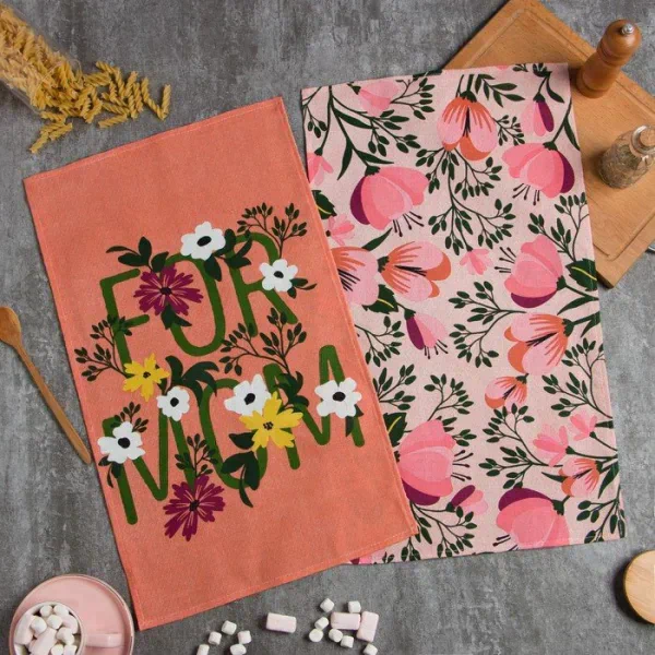 Набор кухонных полотенец Доляна For mom, 35х60см-2шт, 100% хл