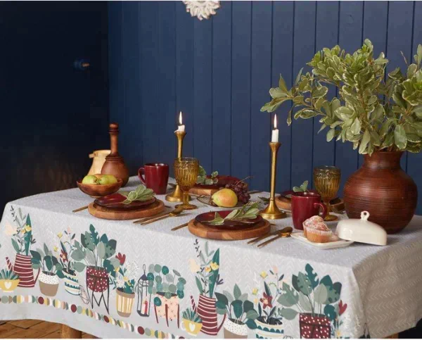 Скатерть "Этель" Hygge 149х250 см, 100% хл, саржа 190 г/м2