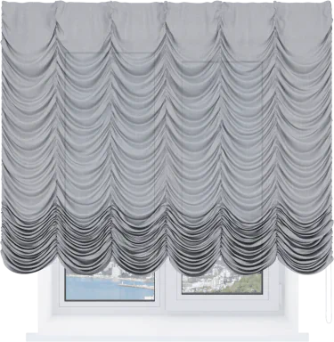 Французская штора «Cortin», лён серый