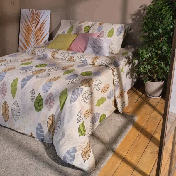 Постельное бельё "Этель" 2 сп Foliage 175*215 см, 200*220 см, 70*70 см -2 шт, бязь