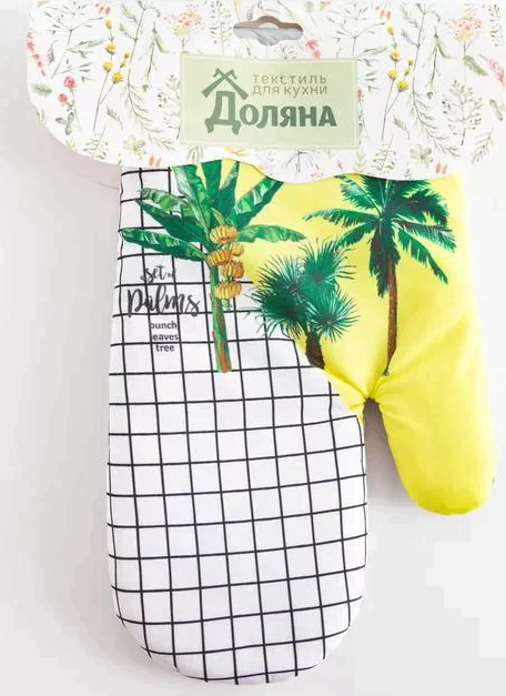 Варежка Доляна "Palms" 26*16 см, 100% п/э
