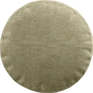 Подушка круглая Cortin лён димаут тёмно-бежевый