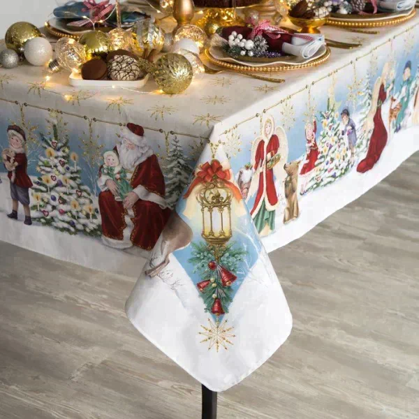 Набор столовый «Christmas time« скатерть 150х220см +/-3см с ГМВО, салф.40х40см-12шт, хл100%