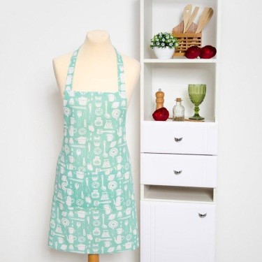 Фартук Доляна «Кухня», 60х70см, 100%пэ, рогожка 200 гр/м