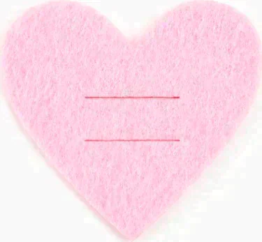 Набор для декора столовых предметов "Love" 4 шт,  розовый, 5,4 х 5 см, 100% п/э, фетр