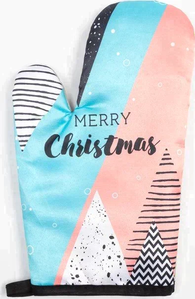 Варежка Доляна "Merry Christmas" 26*16 см, 100% п/э